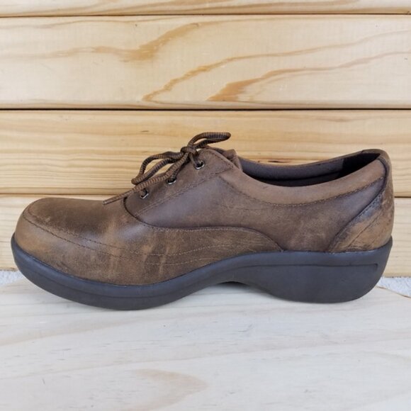 Worx by Red Wing 7.5M Brown Leather Lace-up Work Safety Oxford Shoes STYLE #5115 - Picture 10 of 11